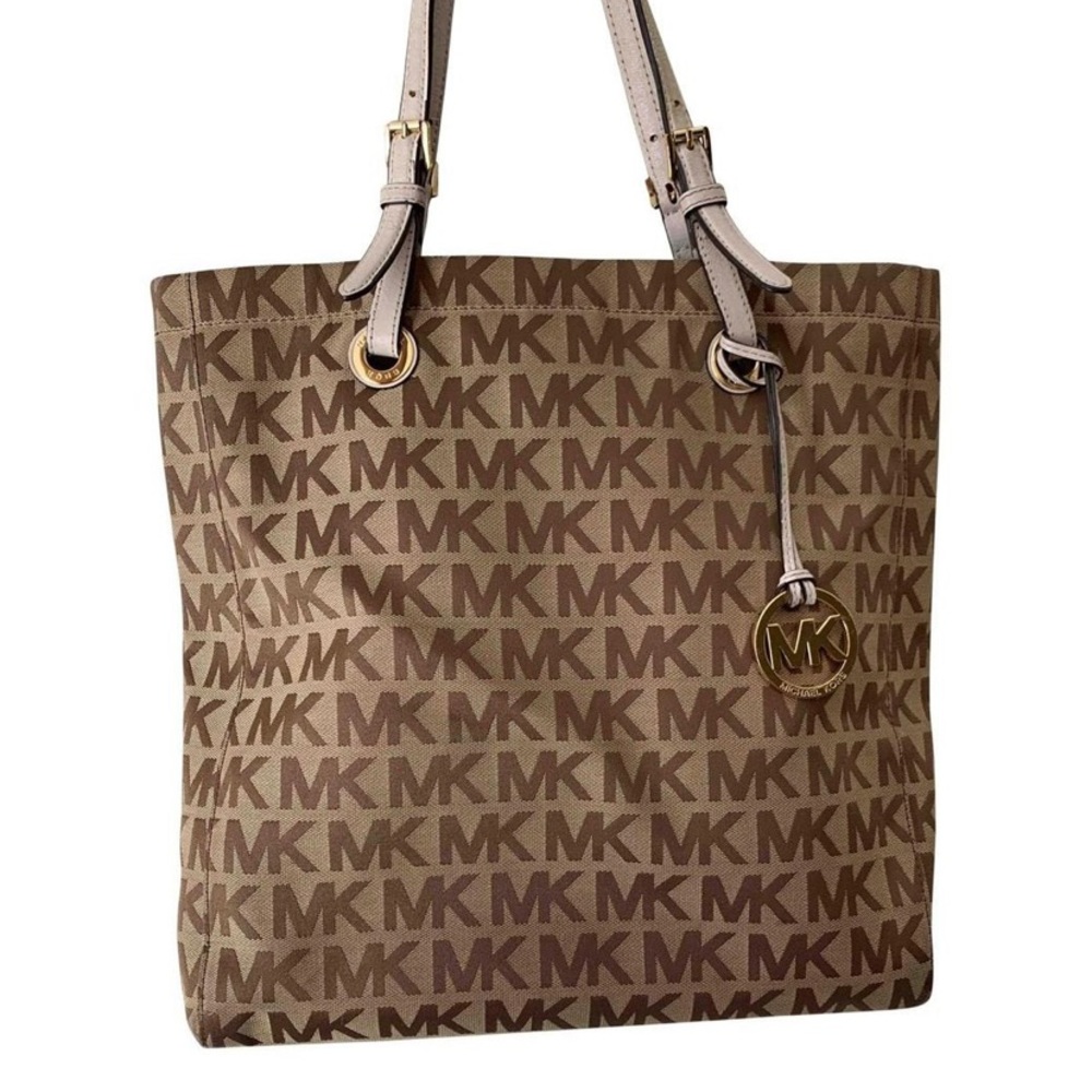 Michael Kors 'Jet Set' Mk Signature Jacquard Tote